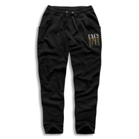 Men's Sweat Pants in Black with side pockets