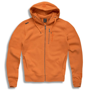 Orange Full Zip Sweatshirt Hoodie