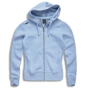 Light blue zip up hoodie