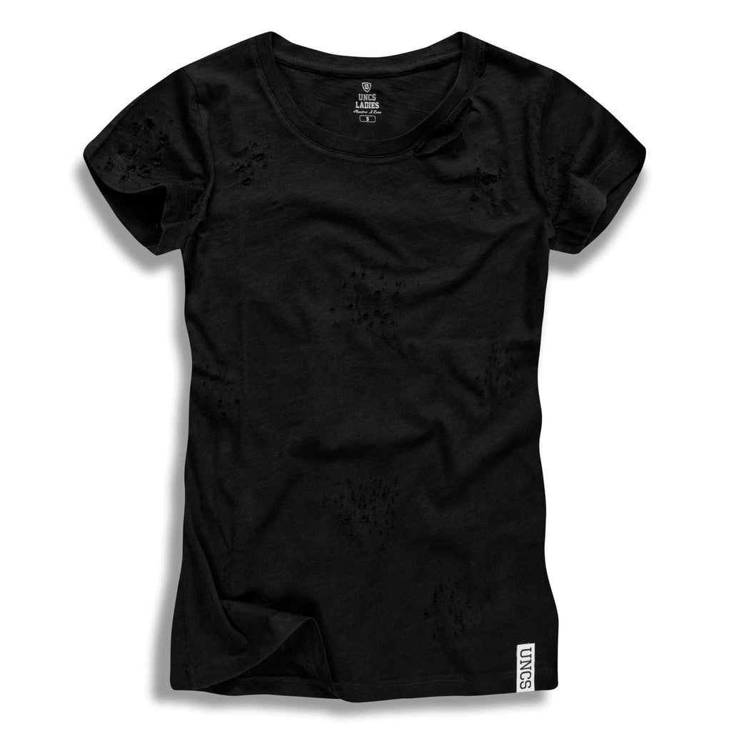 Black Distressed T-shirt