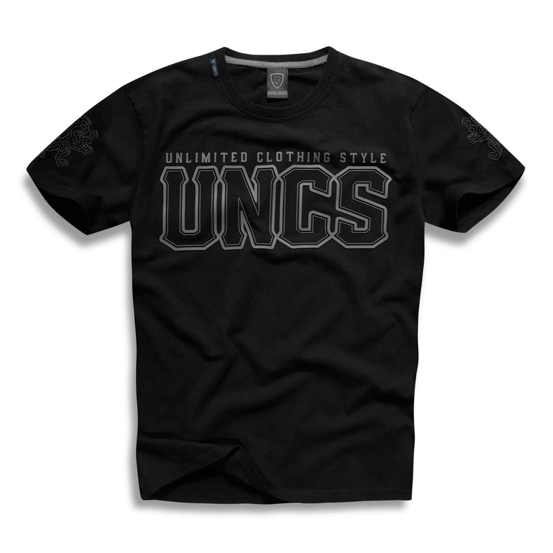 Black T-shirt with front logo