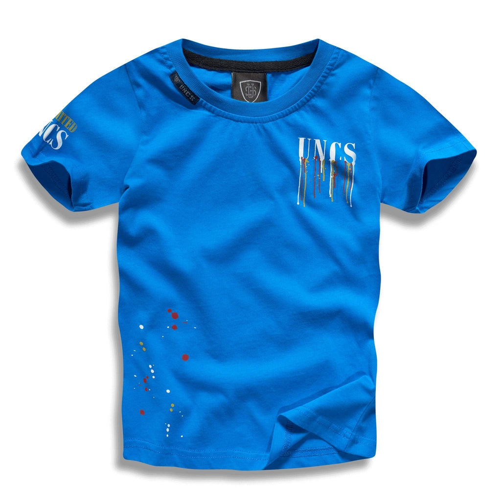 Children splash T-shirt in Blue