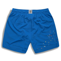 neon blue swim shorts