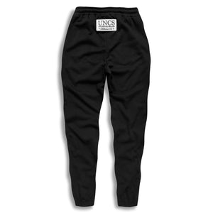 Back side black sweat pant tapered fit